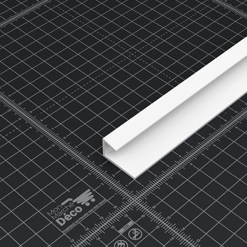 Profil de Finition 10 mm Panneau Douche PVC - L. 2,40 m - Blanc