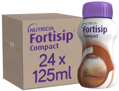 Fortisip Compact Chocolate Flavour, 125ml Bottle, Pack of 24