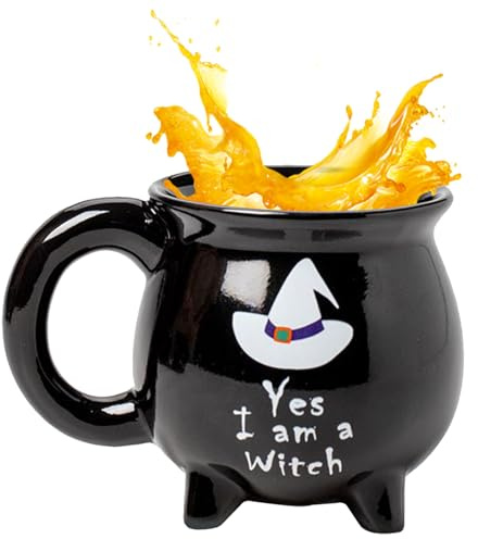 Genérico Taza de Bruja, Decoración de Halloween para Copa de Bruja, Vajilla Decorativa Para Cocina Bebidas Calientes Y Frías Té Leche Fiesta Cumpleaños Oficina Hogar