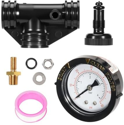 Kit de soupape de décharge d'air pour Pentair pour filtre à sable Triton II, comprend un manomètre et une clé à joints toriques pour TR40 TR50 TR60 TR100 TR140, pièces de rechange en laiton ABS pour