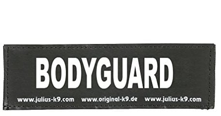 Julius-K9 162LR-G-31659 Klettaufschrift, BODYGUARD, schwarz