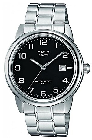 Casio Collection MTP-1221A-1AVEG, Reloj Analógico con Pantalla de Neón, Plateado