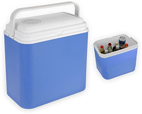 Kühlbox für Auto & Steckdose 24 Liter 12V&230V Warmhaltebox Isolierbox Camping