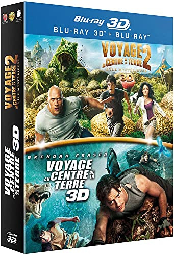 Voyage au centre de la Terre + Voyage au centre de la Terre 2 : l'île mystérieuse [Blu-ray 3D]