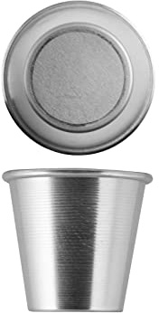 Vespa 923100 Baba au Rhum Packung 6 Förmchen, Aluminium, 6 x 6 cm
