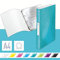 Leitz 42580051 Ringbuch WOW, A4, PP, 4 Ringe, 25 mm, eisblau
