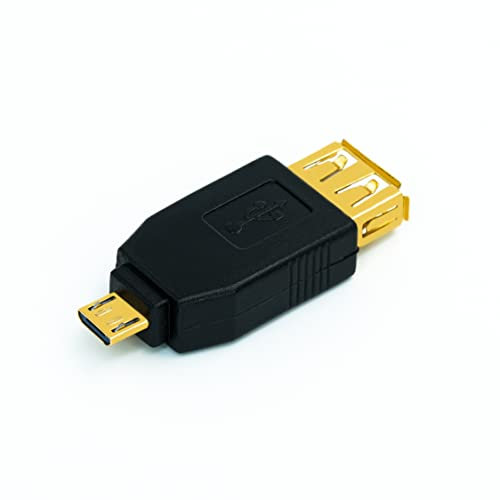 BIGtec Micro USB Adapter Micro-USB-Stecker zu USB-A-Stecker vergoldet Kabeladapter Datenkabel OTG kompatibel zu Samsung, Sony, Wiko, Huawei, HTC, ZTE, Xiaomi, S7 Edge TAB-A Handy Smartphone