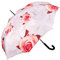 VON LILIENFELD® Parapluie Canne Grand Robuste Résistant au Vent Ouverture Automatique Mariée Fleur Roses, crème