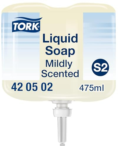 Tork mini Savon liquide Mains - Senteur douce S2, parfum frais, 1 x 475 ml, 420502