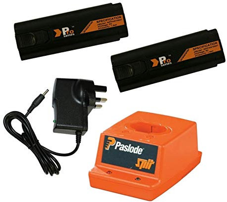 2x Replacement Battery 6V 1.5ah (Pro Series) For Paslode Nailers + Paslode Charger Base + Wall Charger