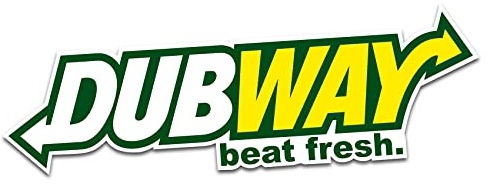 Finest Folia 1x DUBWAY Auto Aufkleber Tuning Sticker dubs Japan usa Style Shocker Drift Dub (R027)