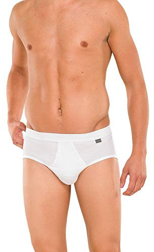 Schiesser Herren Slip - 4er Pack - Mit Eingriff - Essentials Cotton Feinripp - Briefs pflegeleicht und formstabil - Kochfest bis 95 Grad - Farbe Weiß - Größe 3XL