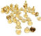 Dancepandas Vis de Reliure Chicago Laiton 20 Pièces Métal Chicago Screws Chicago Button Vis Pointes Pour DIY Décoration En Cuir Reliure (4X8mm)