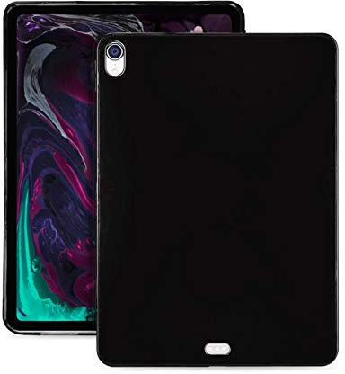 Lobwerk Coque de Protection Ultra Fine en Silicone pour Apple iPad Pro 11 (2018) 11 Noir