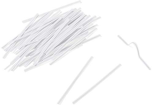 PandaHall 100 pezzi Naso Striscia Ponte Clip per ponte nasale Naso flessibile per bricolage artigianale, 100x3mm