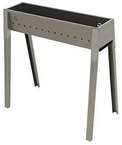 Lisa Canalina Cuisinière brochettes et rôtisseries à Charbon en Fer Aluminium, Tourne de 50 cm