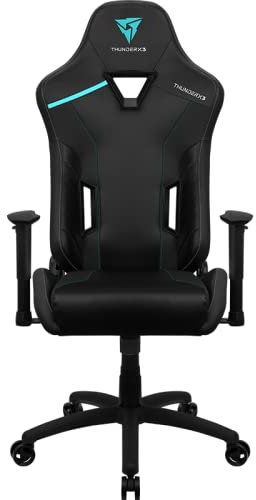 ThunderX3 TC3 Max Fauteuil de Gaming, Faux Leather, Noir/Bleu, Unique