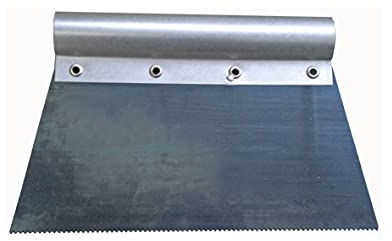 Nespoli N0M1665T20 Spatule à colle avec manche en fer 200 mm dents fines