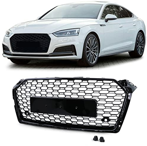 RS5 Look Black Gloss Wabengrill für Audi A5 B9 (F5) 16-21
