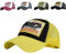 CheChury Trucker Mesh Hüte Baseball Cap Western Mode Sommer Kappe Vintage Basecap Distressed Snapback Hüte Baseballmütze Used Look Retro Mütze (Gelb, One Size)