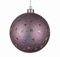 formano Deko-Kugel hängend 12 cm Purple mit Stern Dekor u. Timer Weihnachten Dekoration Fenster Schmuck