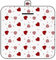 DOTBUY-SHOP Picknickdecke Wasserdicht, Campingdecke Stranddecke Maschinenwaschbar Faltbar Kinder Picknickmatte, für Outdoor Strand, Campen, Wandern und Ausflüge (150x200cm,Rotes Herz)