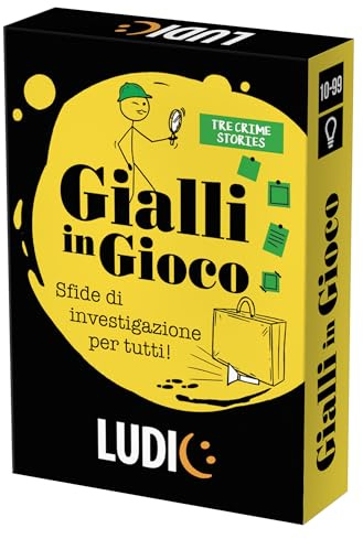 Headu Ludic - Gelbe Im Spiel DREI Crime Stories -Ermittlungsherausforderungen für alle! - Gesellschaftsspiel Reiseformat für 1 Spieler | IT54129