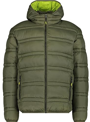 CMP - Herrenjacke mit Kapuze und Druckknöpfen, Khaki, 52