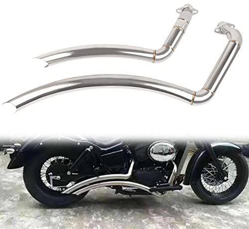YZTAC Motorrad Auspuffrohr Für Honda Shadow VT750/Spirit 750/Phantom 750/VT750C VT750C2 VT750C2B VT750DC ACE750 Shadow Aero 750 Edelstahl