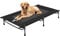 OneTigris Hundeliege Outdoor, erhöhtes Hundebett 130x70 cm Höhe 21cm, Express-Einrichtung Stabil, bequem und atmungsaktiv Haltbar und einfach zu reinigen Camping Haustier Bett, Katzenbett