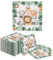 Kotkiddy® 20 Stück Servietten Kindergeburtstag,Servietten Dschungel,Party Motiv Tiere,Blätter,Grün für Waldtiere Geburtstag und servietten Tiere 33x33cm