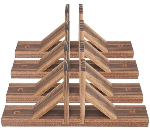 BESPORTBLE 4pcs Freestanding Pet Gate Wood Support Feet Triangle Support Feet for Wide Foldable Pet Gate Safety Fence Feet for Wooden Dog Gate