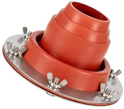 Bexdug Ofenrohranschluss für Zelt, Zeltofenheber | Hochtemperatur-Silikon-Rohrmanschetten-Blinker | Flexible Dachheber-Rohrmanschette, Brennholzofen-Schornstein-Entlüftungszelt-Abgasanschluss für