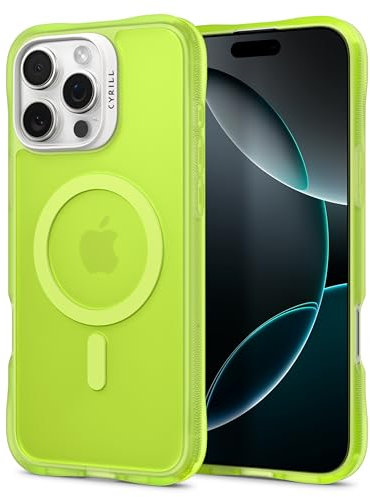 CYRILL von Spigen UltraSheer Mag Hülle Kompatibel mit iPhone 16 Pro Max (2024) - Lime