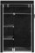 Bonnlo Armoire Tissu avec Penderie et Étagères, Stable, Armoire Penderie,110 x 45 x 175 cm, Spacieuse, Pliable, Noire