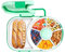 Vmxlso Baby Snackbox mit Fächern Kinder, Tragbare Snack Spinner mit Druckknopf, Snack Box mit Deckel, Snackteller mit Fächern, Snackboxen für Kinder, Sicher Versiegelter Snackbox Baby(Green)