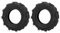 aqxreight Lot de 2 Pneus de Jardin de Pelouse 4,00-8 4,00 X 8 4PR pour Tondeuse à Gazon, Chariot de Tracteur, Pneu sans Chambre à Air, Plage de B, Pneu de Tondeuse à Gazon 4,00