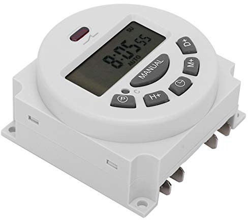 Interruptor Temporizador Programable, 12 V LCD 12 V relé Temporizador Cn101A Interruptor de Tiempo Digital, para Aparatos Eléctricos y Cajas de Luz
