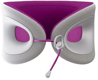 Cabeau Reisekissen für Lange Flüge, Evolution X, Nackenstütze, Memory-Schaum, Komfort für den Gang für Flugzeug, Zug und Auto (Amethyst)