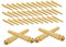 BESTonZON 50 Stück Wertungsstab Krippenklammern Einzigartig Cribbage-heringe Cribbage-brettspiel Lustige Krippenklammern Cribbage-Board-vorlagen Peg-brettspiel Steckspiel Golden Metall