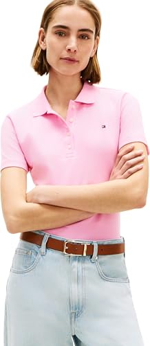 Tommy Hilfiger Damen Poloshirt Kurzarm Slim Fit