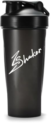 ZShaker Premium Protein Shaker Bottle 600ml | Leakproof Gym Shaker Cup with Mixing Ball | BPA Free, Dishwasher Safe | Sports Water Bottle for Protein, Pre-Workout & Meal Replacement (Midnight Black)