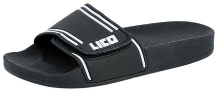 Lico COAST V Unisex Erwachsene Badeschuhe, Schwarz/ Weiß, 36 EU