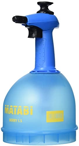 Pulverizador a Presión Para Plantas, Jardín y Limpieza - 1L - Boquilla Regulable - Depósito Translúcido - Diseño Ergonómico - Ideal para Interior y Exterior - Berry 1.5 - Fabricado en España