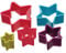 Colourworks CWCUTSTAR KitchenCraft Set of 5 Plastic Star Shaped Cookie Cutters