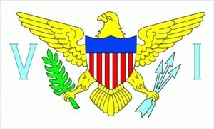 Virgin Islands US Fahne Flagge Grösse 1,50x0,90m - FRIP –Versand®