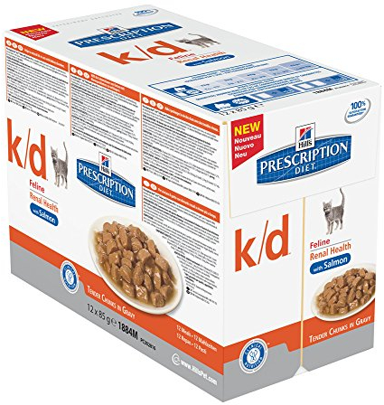 Hill's Hpd Feline K / D Lachs Pouch Umschläge 12 X 85 Gr