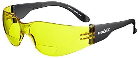 voltX GRAFTER BIFOKALE (GELB +3.0 Dioptrie) Leichtgewichts Industrie Lesen Schutzbrille, CE EN166F, Anti Fog UV400 Linse, Sportbrille für Radler, Safety Reading Glasses