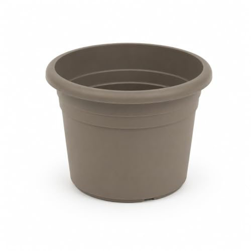 greemotion Pflanzkübel Fiona, UV-Beständiger Blumentopf aus Kunststoff, Pflanzgefäß mit Bodenlöchern, Volumen ca. 2 l, ca. Ø 20 x H 14 cm