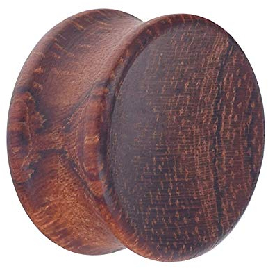D&Min Jewelry Bubinga Holz Flesh Tunnel Plug Piercing Schmuck 30mm